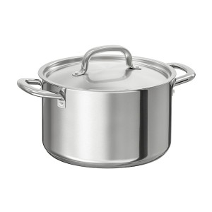 IKEA IKEA 365+ pot with lid, stainless steel, 5 qt, Ikea Ireland | 3761NOKFA