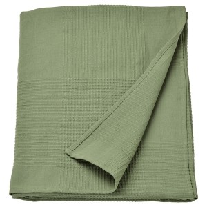 IKEA INDIRA bedspread, Twin/Full Gray / Green, Ikea Ireland | 4081WXSQL
