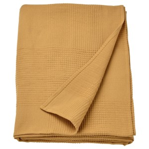IKEA INDIRA bedspread, Twin/Full Yellow / Beige, Ikea Ireland | 6170ACDYB