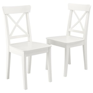 IKEA INGOLF chair, 2 pack White, Ikea Ireland | 7863ODRQW