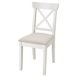 IKEA INGOLF chair White / Hallarp Beige, Ikea Ireland | 9245VMEUH