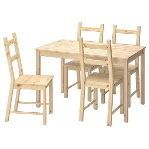 IKEA INGO / IVAR table and 4 chairs, pine, 47 1/4 in, Ikea Ireland | 1735ZELIQ