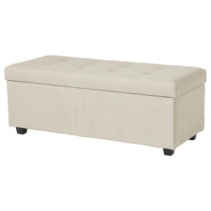 IKEA INNDYR storage bench Nordvalla Beige / Black, Ikea Ireland | 1948FBYMW