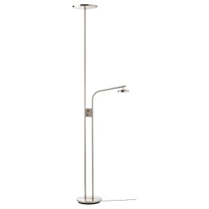 IKEA ISJAKT LED floor uplighter/reading lamp, dimmable/nickel plated, 71 in, Ikea Ireland | 2786ZNVSG