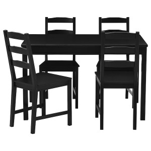 IKEA JOKKMOKK Table and 4 chairs Black / Brown, Ikea Ireland | 6012HYIMW
