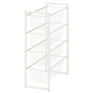 IKEA JONAXEL storage combination, 9 7/8x20 1/8x27 1/2 in White, Ikea Ireland | 2861TMZKX