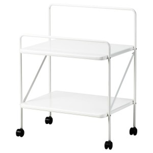 IKEA JÄRLÅSA side table on casters, 25 5/8x17 3/4 in White, Ikea Ireland | 8219CAMWN