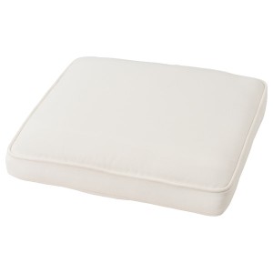 IKEA JÄRPÖN cover for chair pad, 19 5/8x19 5/8 in Outdoor White, Ikea Ireland | 8742EQPBW