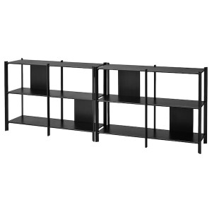 IKEA JÄTTESTA storage combination, 94 1/2x15 3/4x33 1/2 in Black, Ikea Ireland | 6843IWTEH