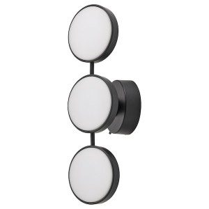 IKEA KABOMBA LED wall lamp, 19x6 in Dimmable Matte / Black, Ikea Ireland | 0128BNKAE