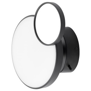 IKEA KABOMBA LED wall lamp with mirror, 8 in Dimmable Matte / Black, Ikea Ireland | 2195RYNHD