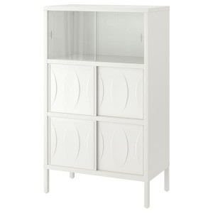 IKEA KALKNÄS cabinet with sliding doors, white, 32 5/8x16 7/8x53 7/8 in, Ikea Ireland | 3541GNAIB