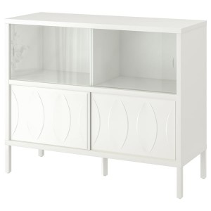 IKEA KALKNÄS cabinet with sliding doors, white, 47 5/8x16 7/8x38 5/8 in, Ikea Ireland | 1827OIMVR