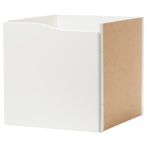 IKEA KALLAX Insert with door, 13x13 in Wave Shaped / White, Ikea Ireland | 0543CMOZR