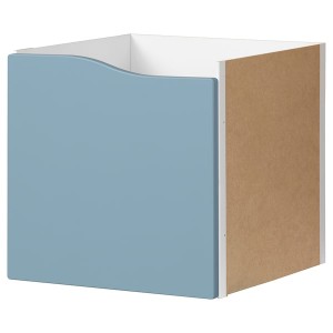 IKEA KALLAX Insert with door, 13x13 in Wave Shaped / Blue, Ikea Ireland | 3946NXSDG