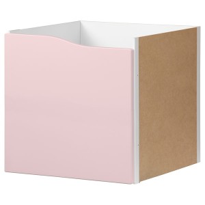 IKEA KALLAX Insert with door, 13x13 in Wave Shaped / Pale Pink, Ikea Ireland | 9017HMQFR