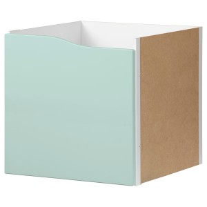 IKEA KALLAX Insert with door, 13x13 in Wave Shaped / Pale Turquoise, Ikea Ireland | 8309QWXUF