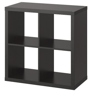 IKEA KALLAX Shelf unit, 30 3/8x30 3/8 in Black / Brown, Ikea Ireland | 1548NWHDF