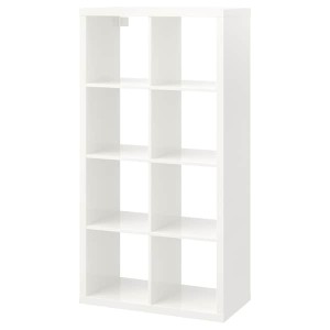 IKEA KALLAX Shelf unit, 30 3/8x57 7/8 in High Gloss White, Ikea Ireland | 2061LEUVM
