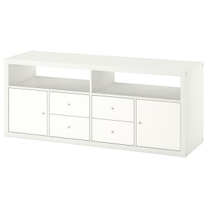 IKEA KALLAX TV storage combination, 57 3/4x15 3/8x23 1/2 in White, Ikea Ireland | 0835WVITM