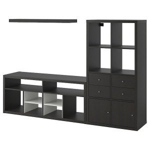 IKEA KALLAX / LACK TV storage combination, 88 1/4x15 3/8x57 7/8 in Black / Brown, Ikea Ireland | 0764BMXSJ