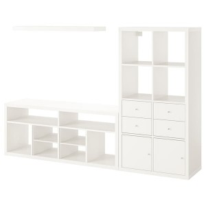 IKEA KALLAX / LACK TV storage combination, 88 1/4x15 3/8x57 7/8 in White, Ikea Ireland | 2350PFNZI