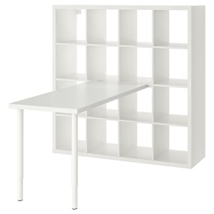 IKEA KALLAX / LAGKAPTEN workstation, 57 7/8x62 5/8x57 7/8 in White, Ikea Ireland | 1597EMDUB