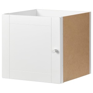IKEA KALLAX insert with door, groove milled, 13x13 in White, Ikea Ireland | 3278QBIXC