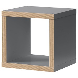 IKEA KALLAX shelf unit, 16 3/8x16 in Gray / Wood Effect, Ikea Ireland | 8105GRBYE