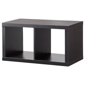 IKEA KALLAX shelf unit, 30 1/8x16 1/8 in Black / Brown, Ikea Ireland | 4120FHEJP