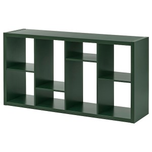 IKEA KALLAX shelf unit, dark green, 57 5/8x30 1/8 in, Ikea Ireland | 7052GNQAY