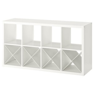IKEA KALLAX shelf unit with 4 inserts, 30 3/8x57 7/8 in White, Ikea Ireland | 8910FTYOZ