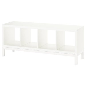 IKEA KALLAX shelving unit with underframe, 57 7/8x23 1/4 in White / White, Ikea Ireland | 3982ZMQFN