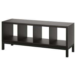 IKEA KALLAX shelving unit with underframe, 57 7/8x23 1/4 in Black / Brown / Black, Ikea Ireland | 0795BVGXT