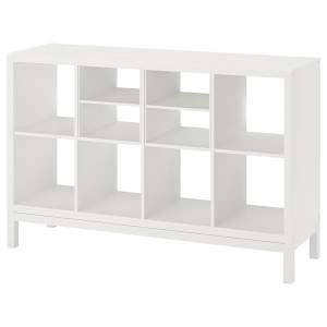 IKEA KALLAX shelving unit with underframe, 57 7/8x37 in White, Ikea Ireland | 8095RQMTV