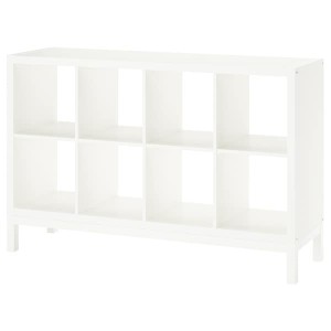IKEA KALLAX shelving unit with underframe, 57 7/8x37 in White / White, Ikea Ireland | 9137ASIYV
