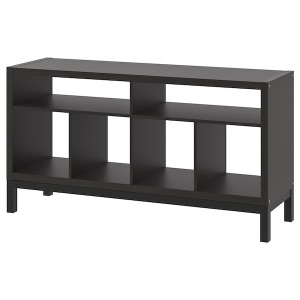 IKEA KALLAX tv bench with underframe, 57 7/8x15 3/8x30 3/4 in Black / Brown, Ikea Ireland | 2584AFLOR
