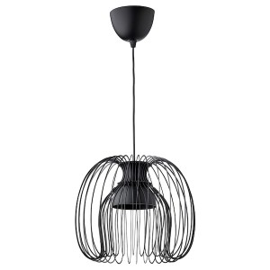 IKEA KALLFRONT / HEMMA pendant lamp, black, 13 in, Ikea Ireland | 7463IPHAD