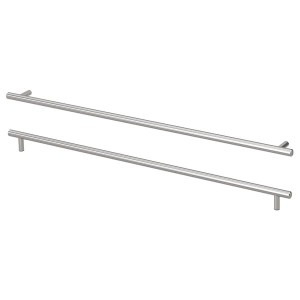 IKEA KALLRÖR handle, stainless steel, 23 1/2 in, 2 pack, Ikea Ireland | 7910TNJYO