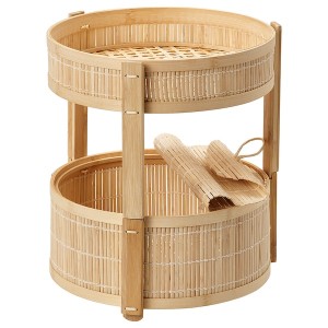 IKEA KANELMOTT vegetable/fruit basket, set of 2, bamboo, Ikea Ireland | 4739MNQXJ
