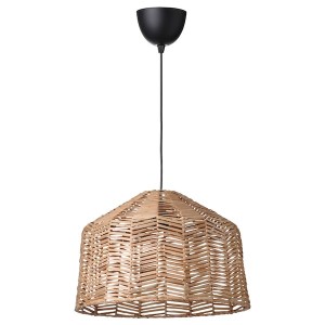 IKEA KAPPELAND / HEMMA pendant lamp Rattan / Black, Ikea Ireland | 5198BGWXL