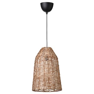 IKEA KAPPELAND / HEMMA pendant lamp Rattan / Black, Ikea Ireland | 0678WTPBZ