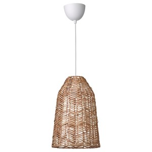 IKEA KAPPELAND / HEMMA pendant lamp Rattan / White, Ikea Ireland | 8203MAKUT