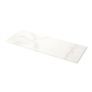 IKEA KASKER custom countertop, 1 1/8 in White Lively Marble Effect / Quartz, Ikea Ireland | 4617VWXAO