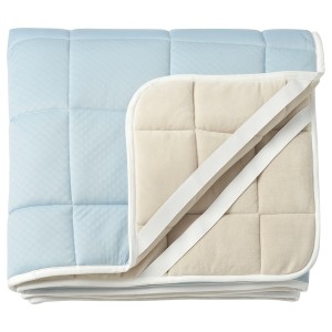 IKEA KEJSAROLVON mattress protector, Queen Beige / Blue, Ikea Ireland | 2689XOFNS