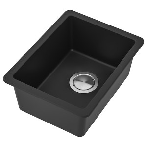 IKEA KILSVIKEN sink, black/quartz composite, 14 1/8x18 1/8 in, Ikea Ireland | 7683BKYVH