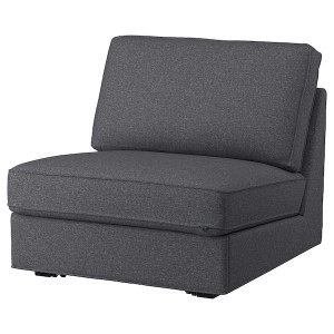 IKEA KIVIK cover for 1-seat sleeper sofa Gunnared Medium Gray, Ikea Ireland | 9501MRJFW