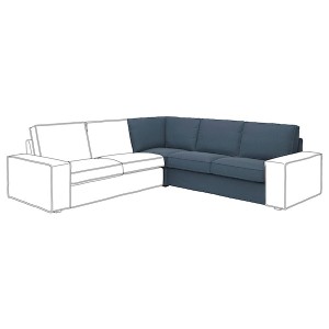 IKEA KIVIK cover for corner section Gunnared Blue, Ikea Ireland | 7032NDBRQ