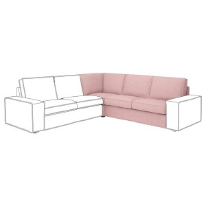 IKEA KIVIK cover for corner section Gunnared Light Brown / Pink, Ikea Ireland | 3096UQCIB