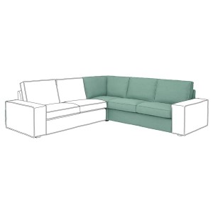 IKEA KIVIK cover for corner section Tallmyra Light Green, Ikea Ireland | 4759JZDPM